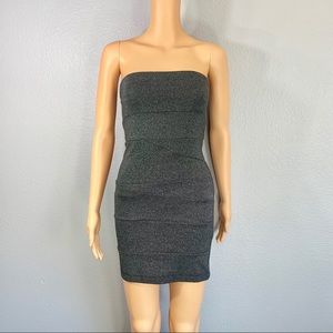 Sparkly Black Tube Dress